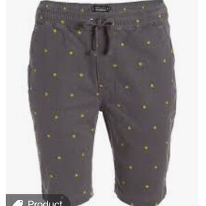 Men’s happy face emoji shorts. Modern culture